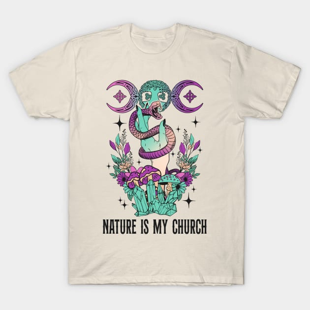 Nature is My Church Witchcraft T-Shirt by Teewyld